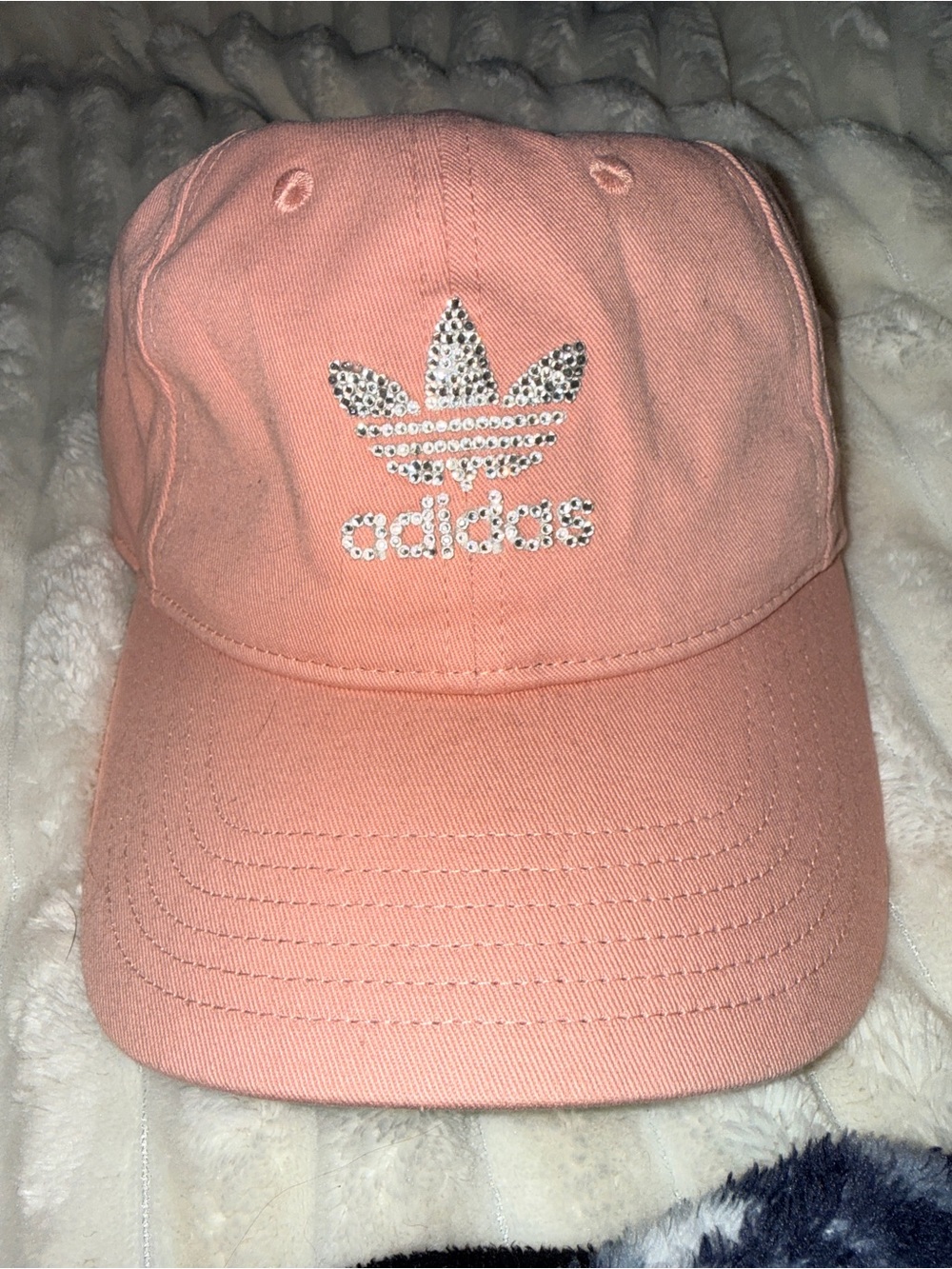 adidas Pink Crystal Custom Baseball Hat